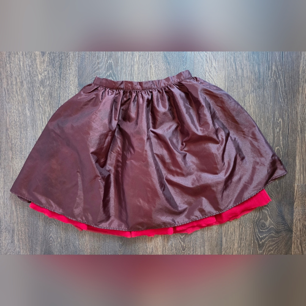 American Girl Bitty Baby vintage "Chocolate Cherry" cardigan & skirt set - Picture 7 of 11